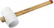 Киянка ЗУБР "МАСТЕР" резиновая белая, с деревянной рукояткой, 0,68кг,  ( 20511-680_z01 )