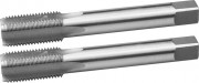 Метчики ЗУБР "ЭКСПЕРТ" машинно-ручные, комплектные для нарезания метрической резьбы в сквозных отверстиях, М16х2,0, 2шт ,  ( 4-28007-16-2.0-H2 )
