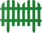 Забор декоративный GRINDA "ПАЛИСАДНИК", 28x300см, зеленый,  ( 422205-G )
