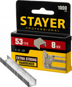 STAYER 8 мм скобы для степлера тонкие тип 53, 1000 шт ( 3159-08_z02 )
