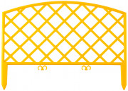 Забор декоративный GRINDA "ПЛЕТЕНЬ", 24x320см, желтый,  ( 422207-Y )