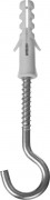 Дюбель распорный полипропиленовый, тип "ЕВРО", в комплекте с шурупом-полукольцом, 6 х 30 / 4 х 65 мм, 150 шт, ЗУБР,  ( 30685-06-30 )