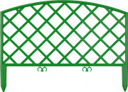 Забор декоративный GRINDA "ПЛЕТЕНЬ", 24x320см, зеленый  ,  ( 422207-G )