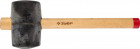 Киянка ЗУБР "МАСТЕР" резиновая с деревянной ручкой, 0,9кг,  ( 2050-90_z01 )