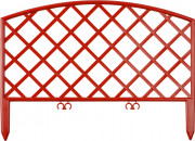 Забор декоративный GRINDA "ПЛЕТЕНЬ", 24x320см, терракот ,  ( 422207-T )