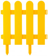 Забор декоративный GRINDA "ШТАКЕТНИК", 29x224см, желтый ,  ( 422209-Y )