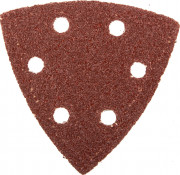 Треугольник шлифовальный ЗУБР "МАСТЕР" универсальный на велкро основе, 6 отверстий, Р40, 93х93х93мм, 5шт  ,  ( 35583-040 )