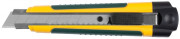 Нож с сегментированным лезвием, KRAFTOOL 09199, двухкомп корпус, автостоп, отсек для хранения запасных лезвий, 18мм,  ( 09199 )