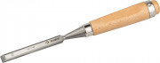Стамеска-долото "СТ 500" с деревянной ручкой, хромованадиевая, 14мм, ЗУБР,  ( 18096-14 )