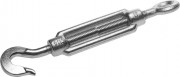 Талреп DIN 1480, крюк-кольцо, М14, 3 шт, кованая натяжная муфта, оцинкованный, ЗУБР Профессионал,  ( 4-304355-14 )