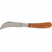 Нож садовый, 170 мм, складной, изогнутое лезвие, деревянная рукоятка Palisad, ( 79001 )