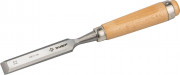 Стамеска-долото "СТ 500" с деревянной ручкой, хромованадиевая, 22мм, ЗУБР,  ( 18096-22 )