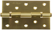 Петля универсальная ЗУБР "ЭКСПЕРТ", 2 подшипника, цвет мат. латунь (SB), с крепежом, 125х75х2,5мм, 2 шт,  ( 37601-125-3 )