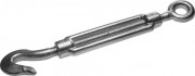 Талреп DIN 1480, крюк-кольцо, М24, 1 шт, кованая натяжная муфта, оцинкованный, ЗУБР Профессионал,  ( 4-304355-24 )