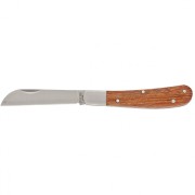 Нож садовый, 173 мм, складной, прямое лезвие, деревянная рукоятка Palisad, ( 79003 )