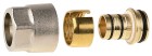 Соединитель GENERAL FITTINGS для металлопластиковых труб, евроконус, никелированная латунь, 3/4" / 20 мм x 2,0 мм,  ( 51047-3/4-20 )