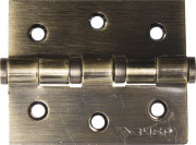 Петля универсальная ЗУБР "ЭКСПЕРТ", 2 подшипника, цвет ст. латунь (AB), с крепежом, 75х63х2,5мм, 2 шт ,  ( 37601-075-5 )