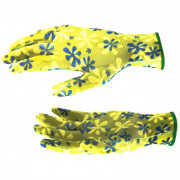 Перчатки садовые из полиэстера с нитрильным обливом, зеленые, M Palisad, ( 67742 )