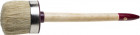 Кисть круглая ЗУБР "УНИВЕРСАЛ - МАСТЕР", светлая щетина, деревянная ручка, №12, 45мм,  ( 01501-45 )