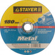 Круг шлифовальный абразивный STAYER "MASTER" по металлу, для УШМ,180х6х22,2мм ,  ( 36228-180-6.0_z01 )