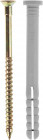Дюбель-гвоздь полипропиленовый, цилиндрический бортик, 6 x 40 мм, 2000 шт, ЗУБР,  ( 4-301360-06-040 )