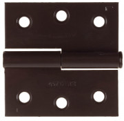 Петля дверная STAYER "MASTER" разъемная, цвет коричневый, левая, 75мм  ,  ( 37613-75-3L )