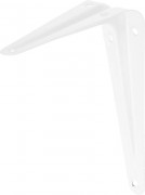 Уголок-кронштейн STAYER "MASTER", 125х100мм, белый,  ( 37401-1 )