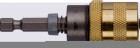Адаптер ЗУБР "ЭКСПЕРТ" магнитный для бит, фиксатор, ограничитель глубины вворачивания шурупов, 60мм,  ( 26753-60 )