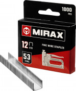 MIRAX 12 мм скобы для степлера тонкие тип 53, 1000 шт ( 3153-12 )