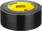 Армированная лента, STAYER Professional 12086-50-25, универсальная, влагостойкая, 48мм х 25м, черная,  ( 12086-50-25 )