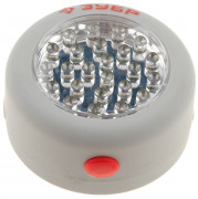 Фонарь светодиодный ЗУБР, 24 LED, магнит, крючок для подвеса, 3ААА,  ( 61812 )
