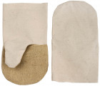Рукавицы хлопчатобумажные с брезентовым наладонником, XL,  ( 11421 )