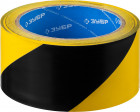 Разметочная клейкая лента, ЗУБР Профессионал 12249-50-25, цвет черно-желтый, 50мм х 25м,  ( 12249-50-25 )