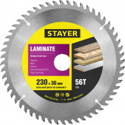 Пильный диск "Laminate line" для ламината, 230x30, 56Т, STAYER,  ( 3684-230-30-56 )