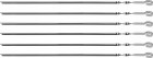 Шампуры GRINDA "BARBECUE", угловые, в чехле, 600мм, 6шт,  ( 427751 )