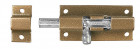 Задвижка накладная для окон и мебели "ШП-40 КМЦ", цвет коричневый металлик/цинк, 40мм  ,  ( 37753-40 )