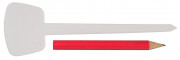Набор GRINDA Т-образные ярлыки 12,5см с карандашом, 25шт,  ( 8-422371-H26 )