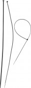 Кабельные стяжки черные КС-Ч1, 4.8 x 500 мм, 100 шт, нейлоновые, ЗУБР Профессионал,  ( 309030-48-500 )