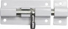 Задвижка накладная для окон и мебели "ШП-60 БЦ", цвет белый/цинк, 60мм  ,  ( 37751-60 )