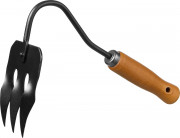 Грабли-рыхлитель "PROLine" 3-хзубые с деревянной ручкой, GRINDA 421514, 120х86х265мм,  ( 421514 )