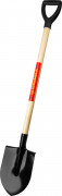 Лопата штыковая, деревянный черенок, с рукояткой, GRINDA,  ( 421823_z01 )
