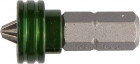 Биты "ЕХPERT", с магнитным держателем-ограничителем, KRAFTOOL 26129-2-25-1, тип хвостовика C 1/4", PZ2, 25 мм, 1 шт. в блистере,  ( 26129-2-25-1 )